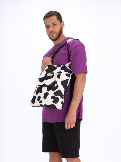 XENE Unisex Cow Print Tote Bag