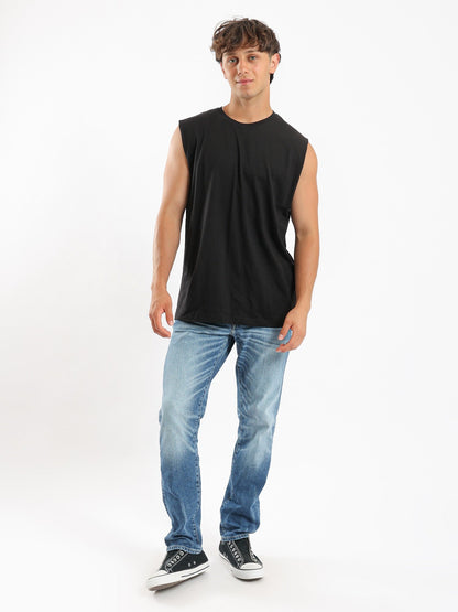 Unisex Oversized T-Shirt - Sleeveless - Crew Neck