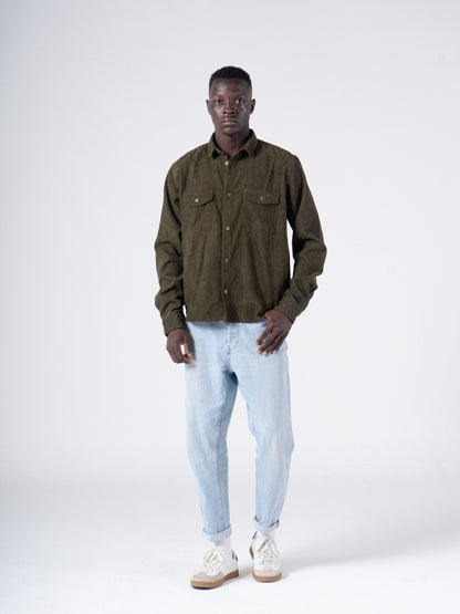 Olive Green Corduroy Shirt