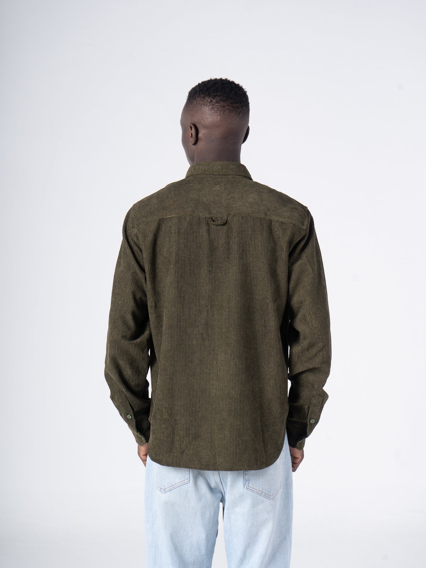 Olive Green Corduroy Shirt