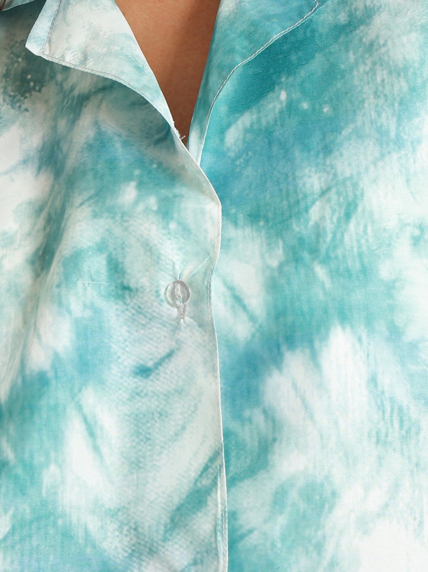 Beach Shirt - Tie-Dye Green