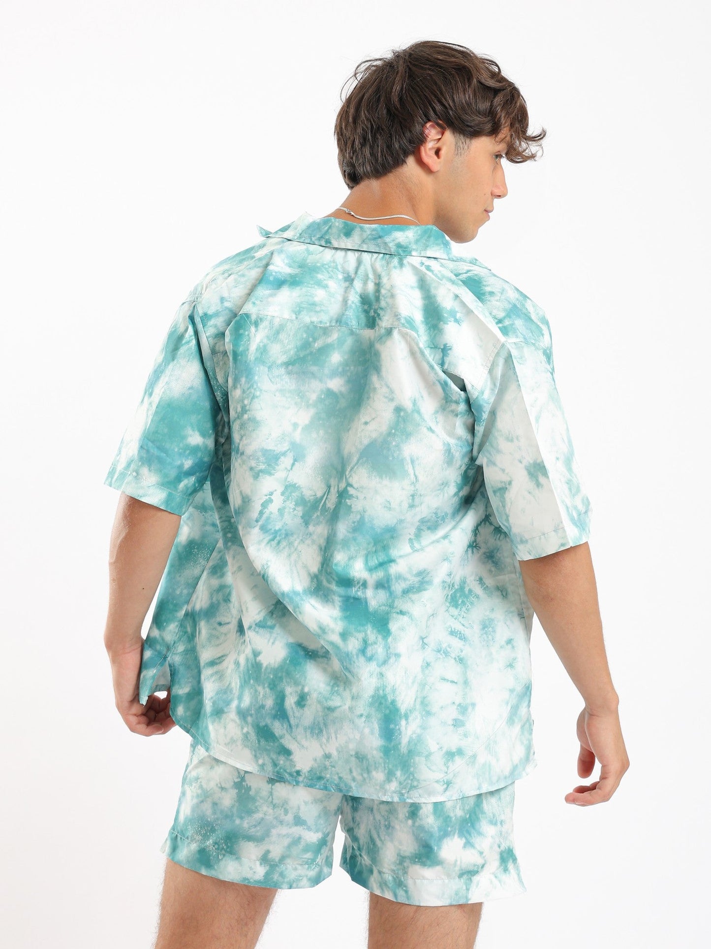 Beach Shirt - Tie-Dye Green